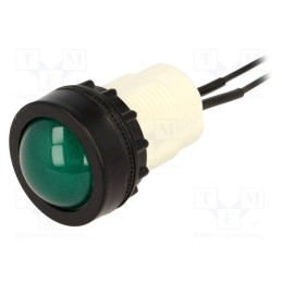 1 pcs x PROMET - D22PZ - Control lamp, Illumin: LED, green