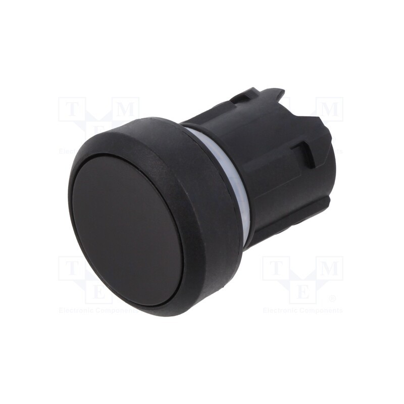 1 pcs x EAO - 45-2131.1110.000 - Switch: push-button, 22mm, Stabl.pos: 1, black, none, flat, Pos: 2