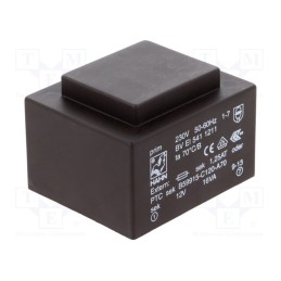 1 pcs x HAHN - BV EI 541 1211 - Transformer: encapsulated, 16VA, 230VAC, 12V, 1333mA, PCB, BVEI