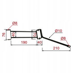 Extended mirror arm m8