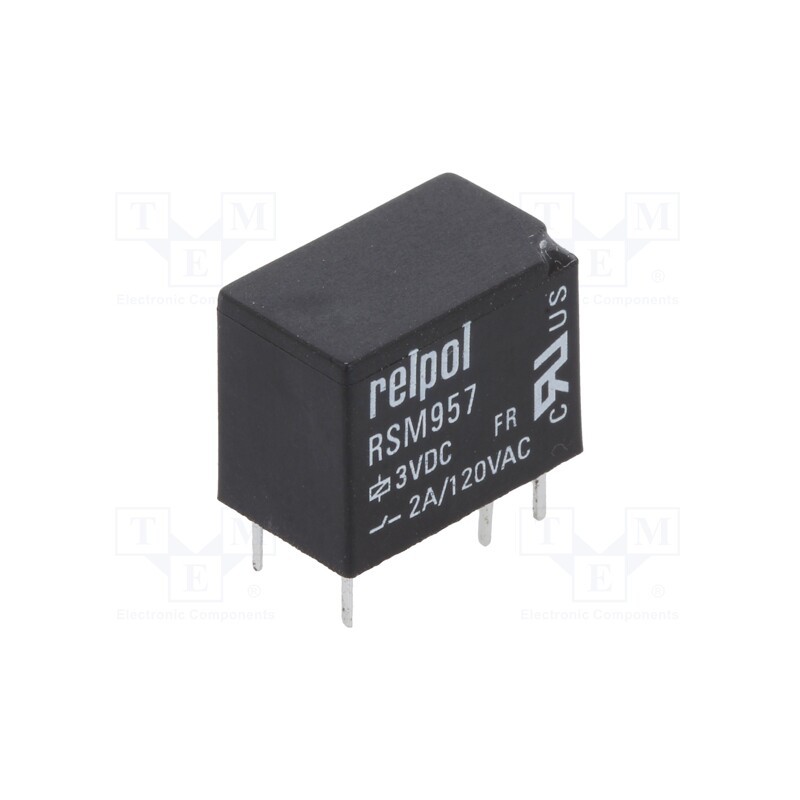 1 pcs x RELPOL - RSM957-0111-85-S003 - Relay: electromagnetic, SPDT, Ucoil: 3VDC, 2A, 2A/120VAC, 2A/24VDC