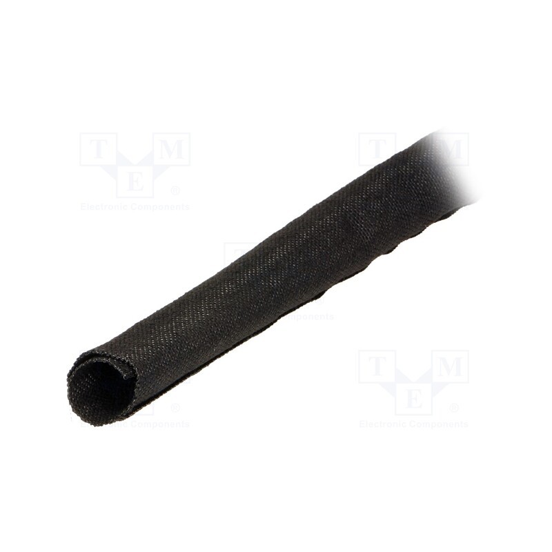 50 m x HELLERMANNTYTON - 170-01301 - Braid, ØBraid : 15mm, polyamide, black, -60÷125°C, UL94V-2