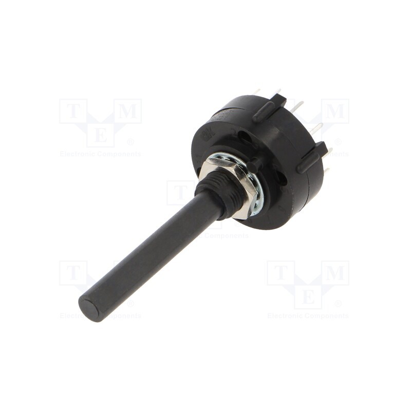 1 pcs x C&K - A20615RNCQ - Switch: rotary, Pos: 6, 2.5A/125VAC, 0.35A/125VDC, Poles number: 2