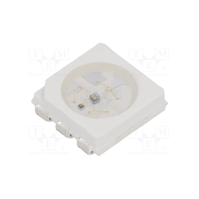 2 pcs x OPTOSUPPLY - OSY5RSS4C1A - LED, yellow, blinking, 150÷330mcd, 120°, 3÷5V, 20mA, 5x5x1.5mm
