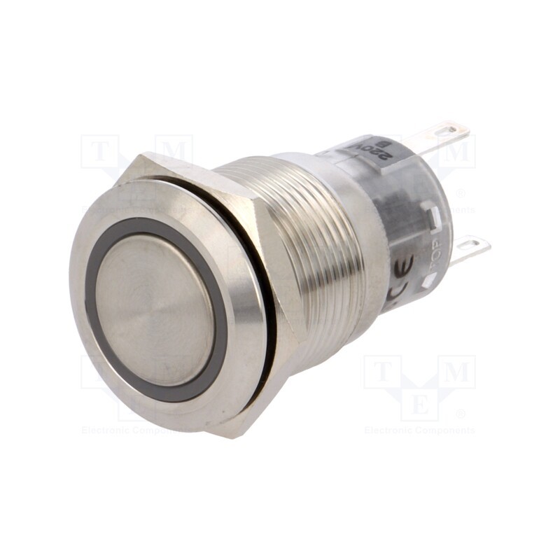 1 pcs x ONPOW - LAS1-AGQ-11E/B/220V - Switch: vandal resistant, Pos: 2, SPDT, 0.5A/220VAC, 1A/24VDC, IP67