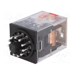 1 pcs x OMRON - MKS3PI-5 AC24 - Relay: electromagnetic, 3PDT, Ucoil: 24VAC, Icontacts max: 10A