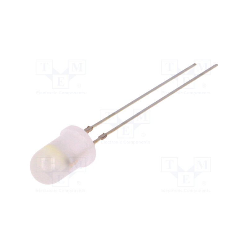 2 pcs x OPTOSUPPLY - OSYWDS5A32A - LED, 5mm, yellow/white, bicolour,blinking, 30°, 3÷4.5V, 20mA