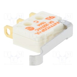 1 pcs x SAIA-BURGESS - F4T7YCGPUL - Microswitch SNAP ACTION, 5A/250VAC, SPDT, ON-(ON), Pos: 2, IP40