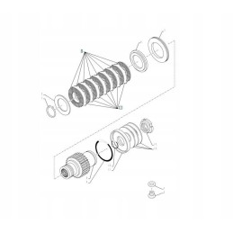 Front drive clutch disc New Holland T6 T