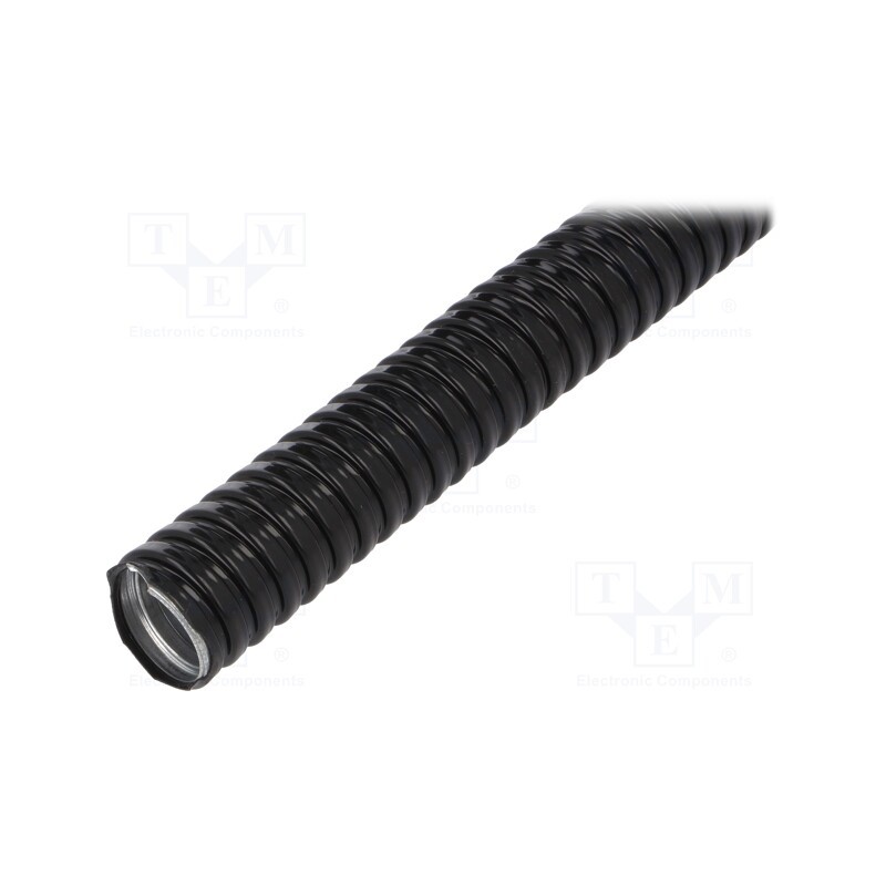 50 m x ANAMET EUROPE - 302.025.5 - Protective tube, Size: 26, galvanised steel, black, -20÷80°C, IP67
