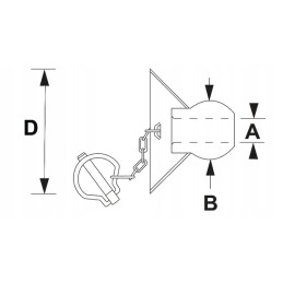 Lower lever ball with collar, category 2