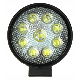 Professional 9 LED round halogen work lamp