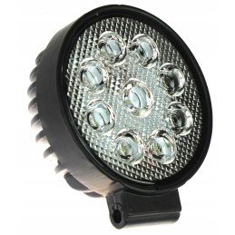 Professional 9 LED round halogen work lamp