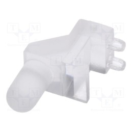 5 pcs x BIVAR - SLP3-200-200-R - Fiber for LED, Ø3mm, Front: convex, angular,with PCB mounting