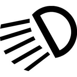 Rotating warning light symbol 9xt713630