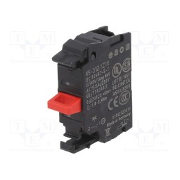 1 pcs x EAO - 45-312.1Z10 - Contact block, 22mm, 45, -25÷70°C, front fixing, Contacts: NC, 10A