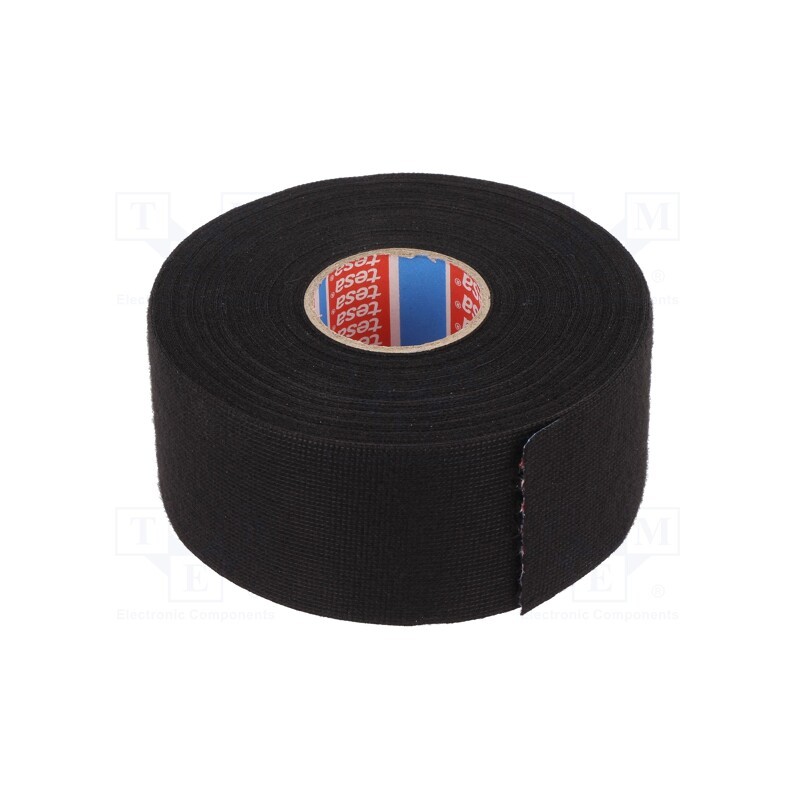 1 pcs x TESA - 51608-00025-00 - Tape: textile, W: 50mm, L: 25m, Thk: 300um, Automotive, black, 105°C