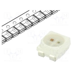 2 pcs x OPTOSUPPLY - OSRICDS2C1A - IR transmitter, 3528,PLCC4, 650÷670nm,830÷870nm, transparent