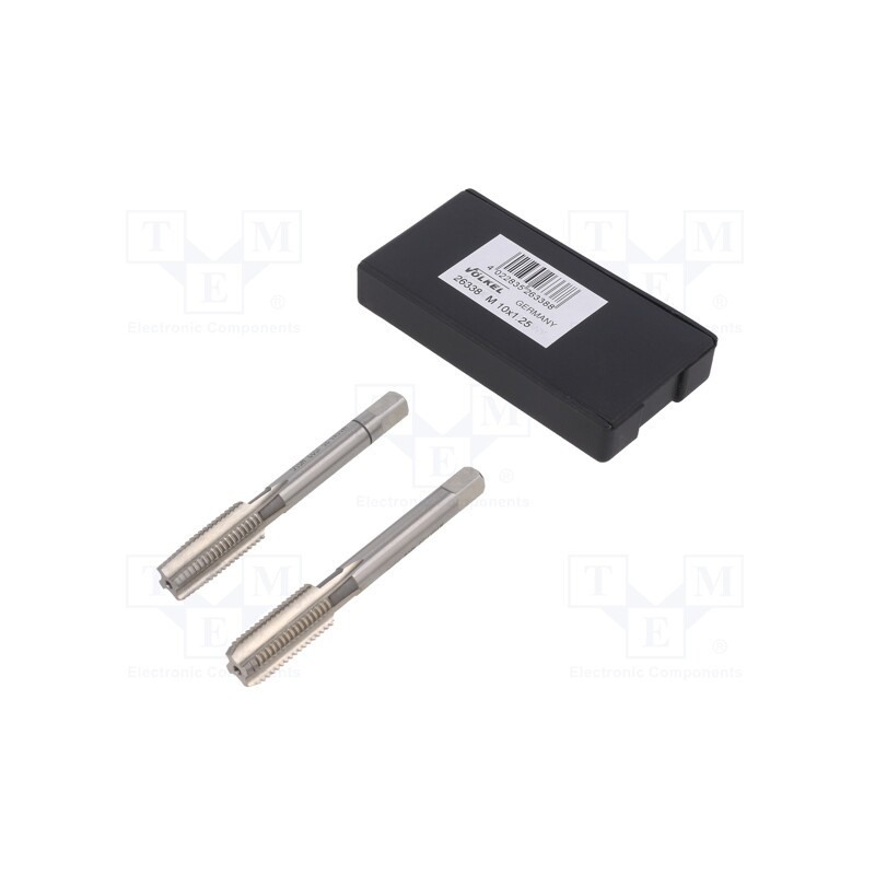 1 set x Vu00d6LKEL - 26338 - Tap, high speed steel grounded HSS-G, M10, 1.25, 70mm, 5,5mm
