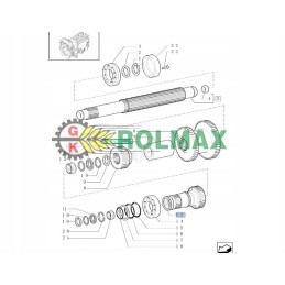 Walek II gear New Holland T7000 Z39 87558726