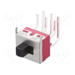 1 pcs x C&K - 1201M2S3AQE2 - Switch: slide, Pos: 2, DPDT, 6A/120VAC, 6A/28VDC, ON-ON, THT, 1000