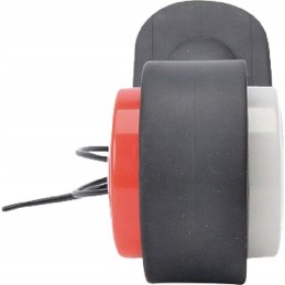 LED side marker lamp, left, round, 12 24v, white, red