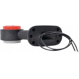 LED side marker lamp, left, round, 12 24v, white, red