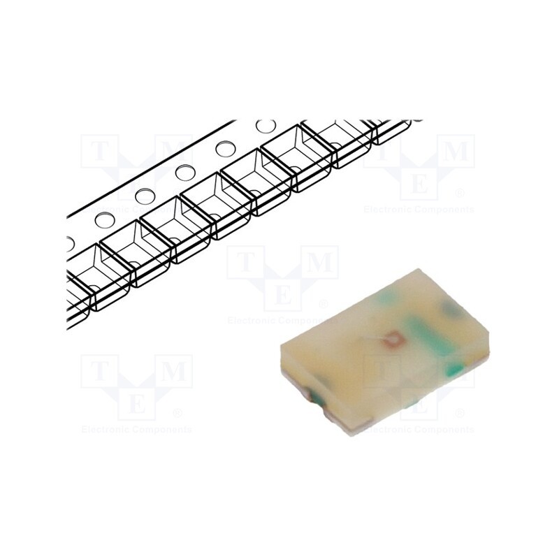 5 pcs x BROADCOM (AVAGO) - HSMG-C177 - LED, SMD, 0805, green, 4.5÷15mcd, 2x1.25x0.4mm, 130°, 2.2÷2.6V, 20mA