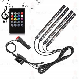 Car cabin interior lighting 48 LED RGB remote control