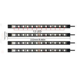 Car cabin interior lighting 48 LED RGB remote control