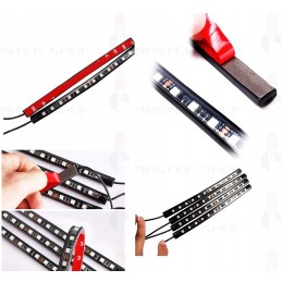 Car cabin interior lighting 48 LED RGB remote control