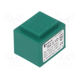 1 pcs x BREVE TUFVASSONS - TEZ2.1/D230/12-12V - Transformer: encapsulated, 2.1VA, 230VAC, 12V, 12V, 88mA, 88mA, PCB