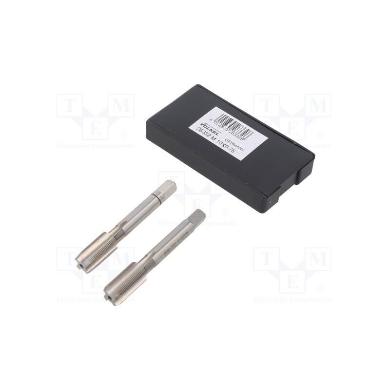 1 set x Vu00d6LKEL - 26332 - Tap, high speed steel grounded HSS-G, M10, 0.75, 63mm, 5,5mm