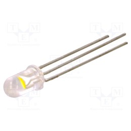 2 pcs x LITEON - LTW30EEDYJA - LED, 5mm, red/cold white, 30°, Front: convex, 1.5÷2.5/2.5÷3.2V