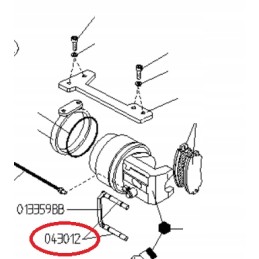Handbrake sliding piston merlo 043012