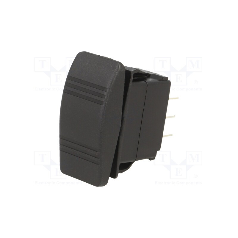 1 pcs x SWITCH COMPONENTS - SRD2-1G-DC-1-BNN - ROCKER, SP3T, Pos: 3, (ON)-OFF-(ON), 20A/14VDC, black, IP56, none