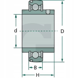 Self-aligning bearing uc 205 uc205