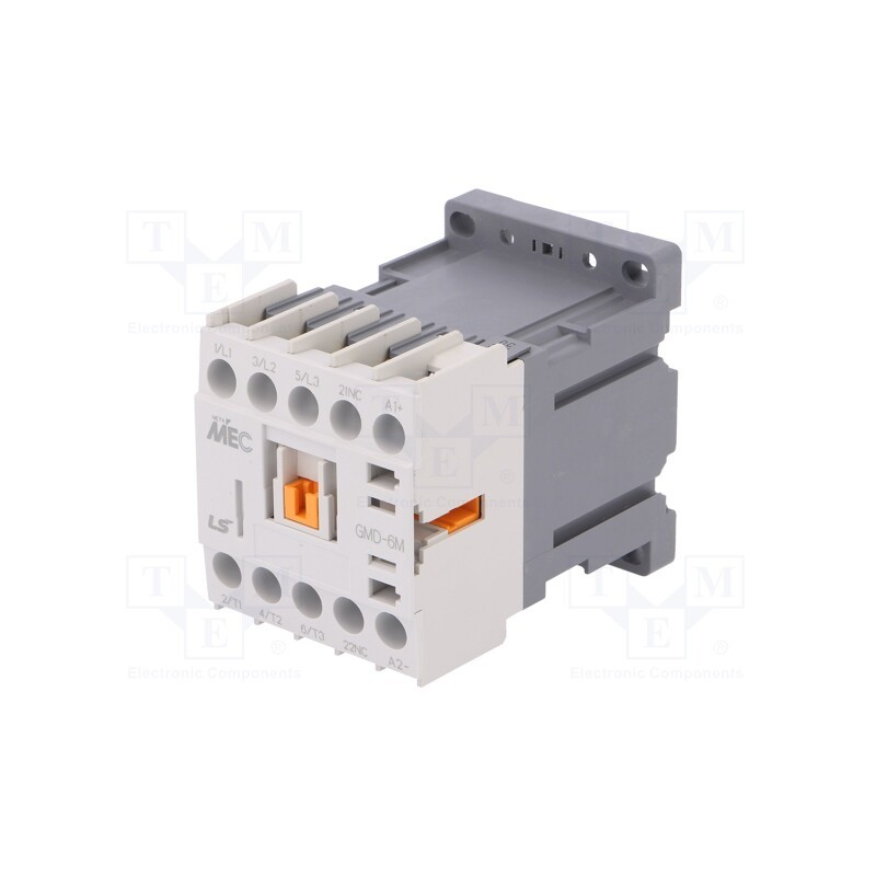 1 pcs x LS ELECTRIC - GMD-6M 24VDC 1B - Contactor: 3-pole, NO x3, Auxiliary contacts: NC, 24VDC, 6A, W: 45mm
