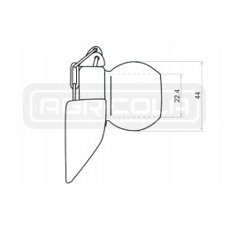 Lower lever ball zk 44x22 cat1 1w hydrolider