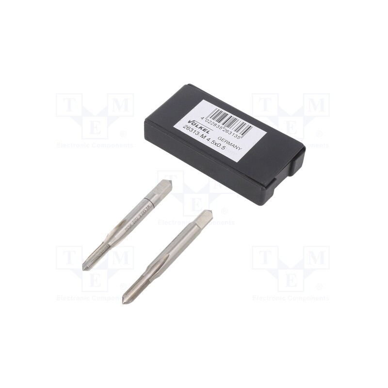 1 set x Vu00d6LKEL - 26313 - Tap, high speed steel grounded HSS-G, M4,5, 0.5, 50mm, 4,9mm