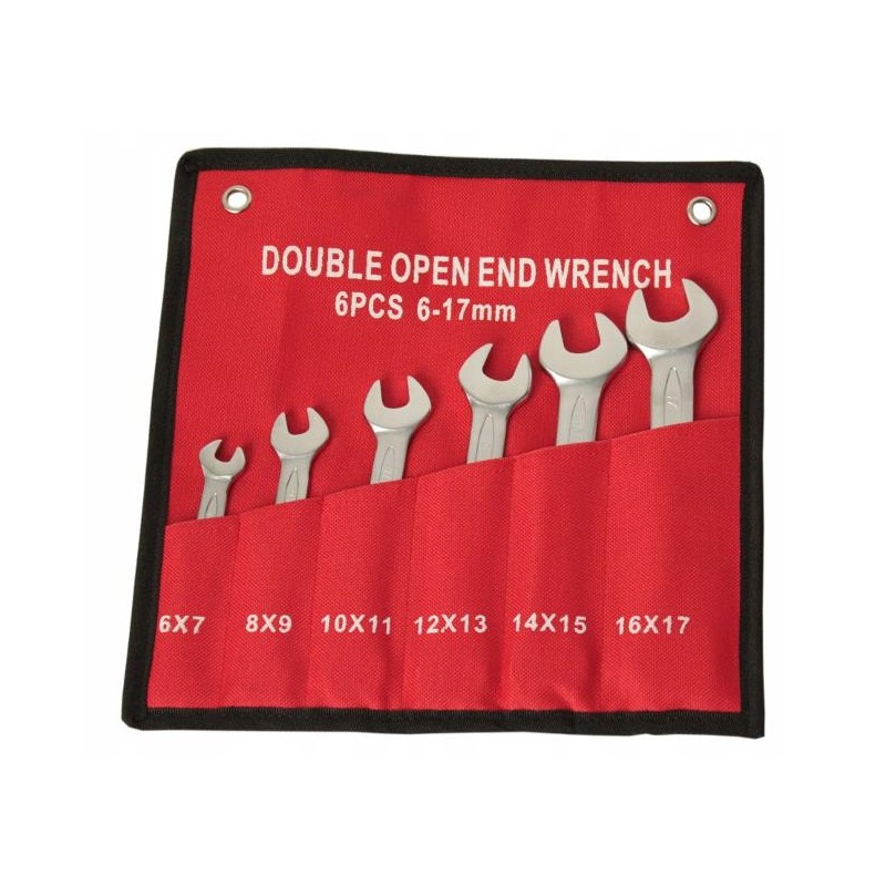 Set of open-end wrenches 6 17mm, 6pcs, cover mate