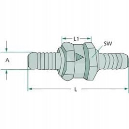 One-way check valve 374240254