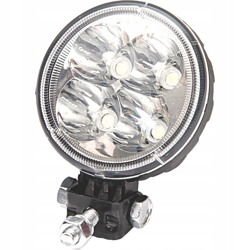 Round LED work lamp, 4LED reflector