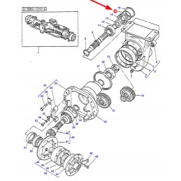 392022x1 O-ring of the front axle reducer shaft