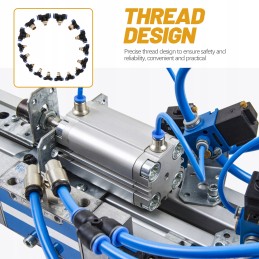 16 pcs of air hose fittings, crimp fittings