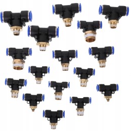 16 pcs of air hose fittings, crimp fittings