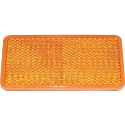 Orange self-adhesive reflector 94x44 2 pcs