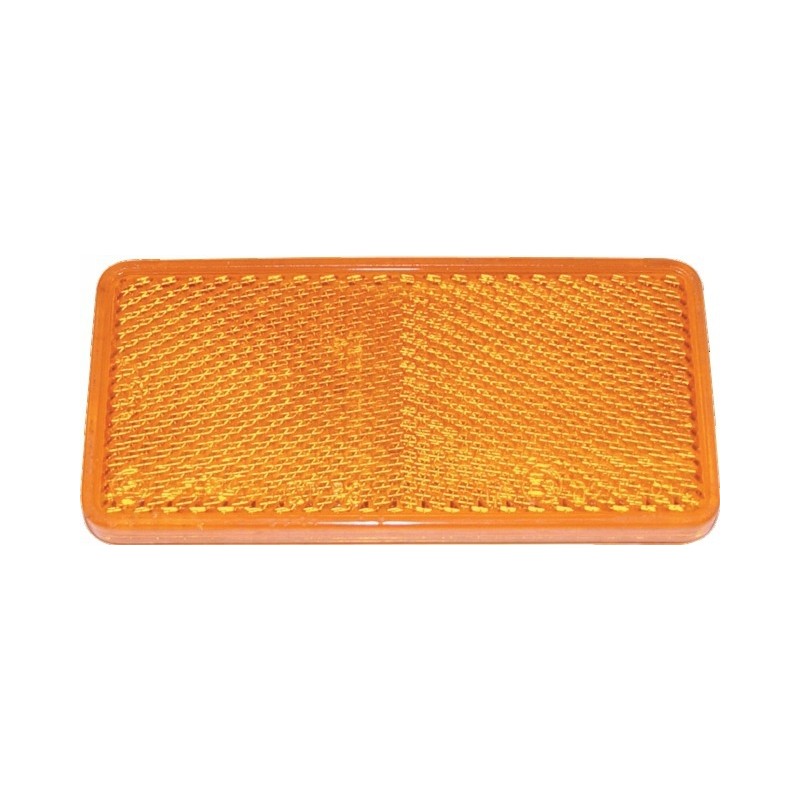 Orange self-adhesive reflector 94x44 2 pcs