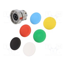 1 pcs x SCHNEIDER ELECTRIC - ZB4BA9 - Switch: push-button, 22mm, Stabl.pos: 1, none, IP66, flat, Pos: 2