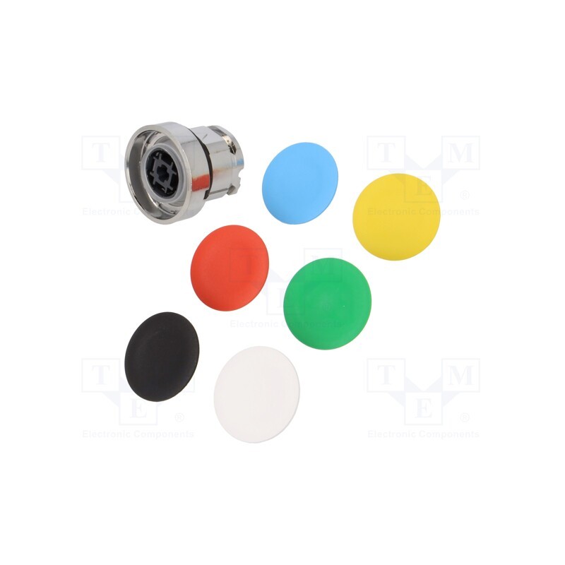 1 pcs x SCHNEIDER ELECTRIC - ZB4BA9 - Switch: push-button, 22mm, Stabl.pos: 1, none, IP66, flat, Pos: 2